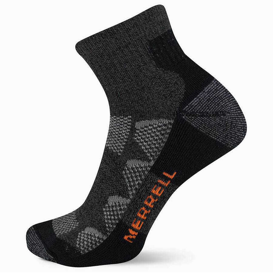 moab hiking quarter sock - socks charcoal