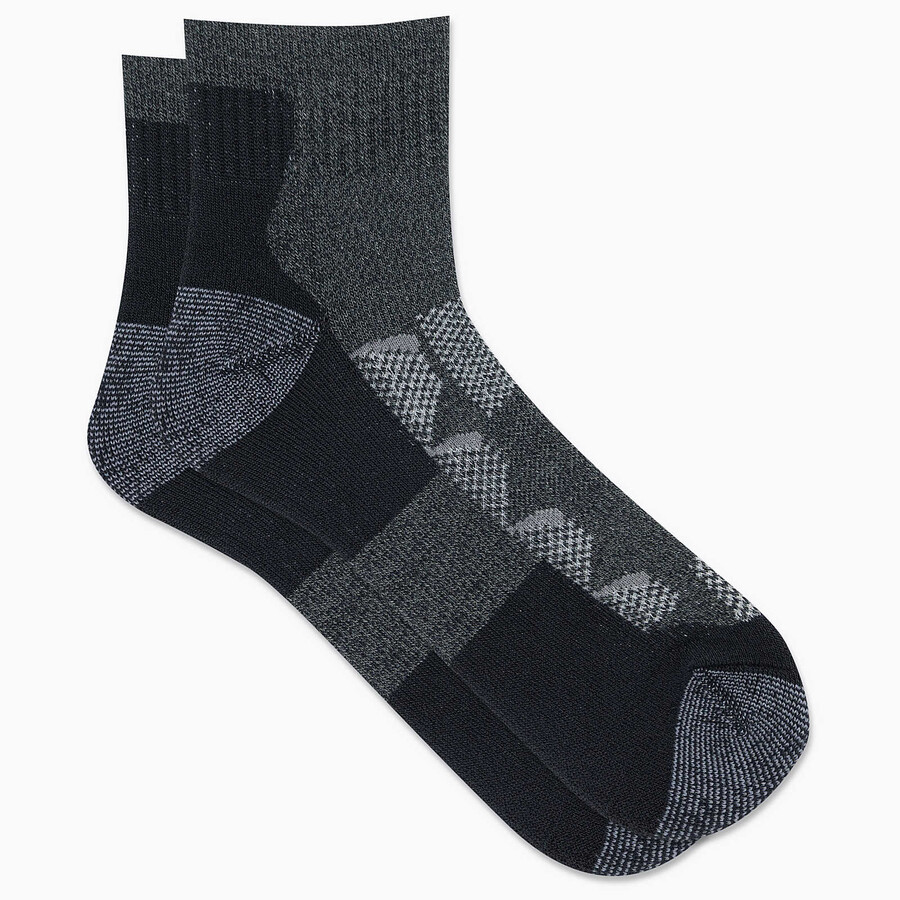 moab hiking quarter sock - socks charcoal