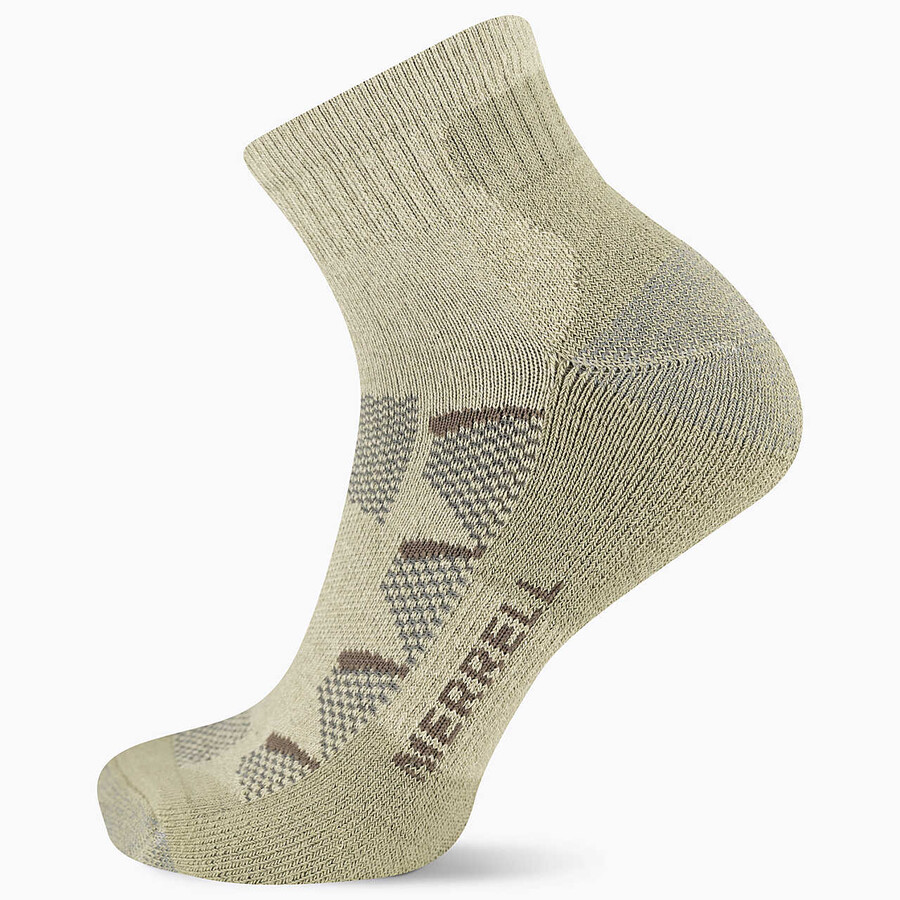 moab hiking quarter sock - socks oatmeal