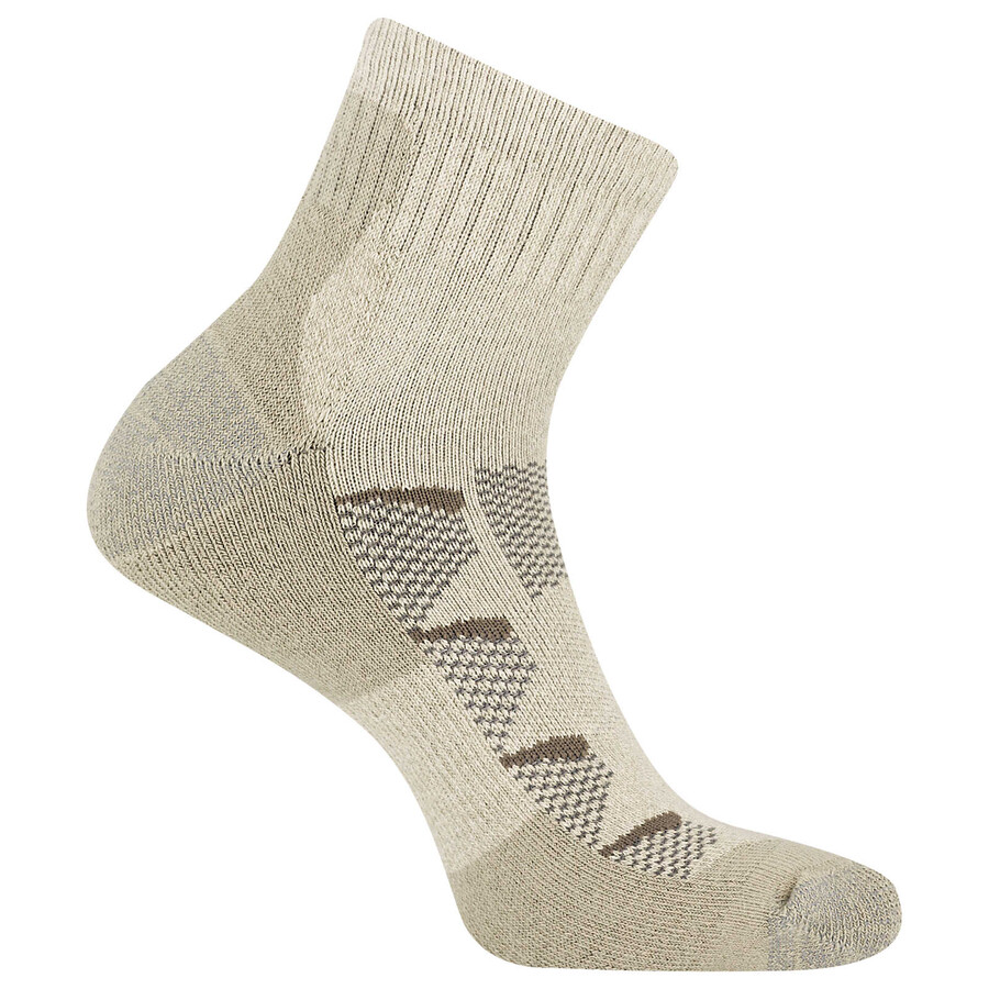 moab hiking quarter sock - socks oatmeal