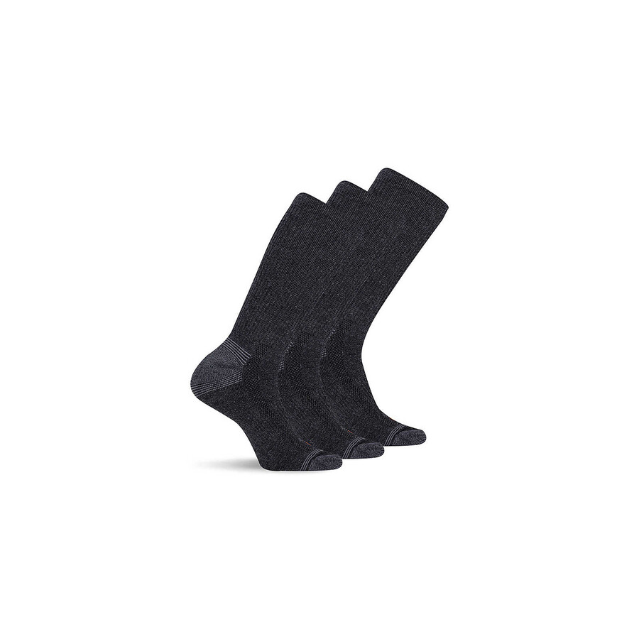 recycled everyday crew sock 3 pack - socks black
