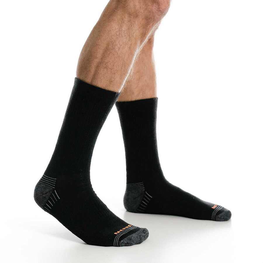 recycled everyday crew sock 3 pack - socks black