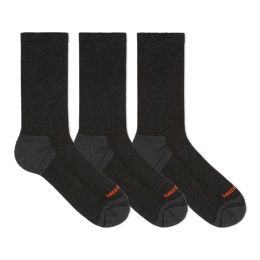 recycled everyday crew sock 3 pack - socks black