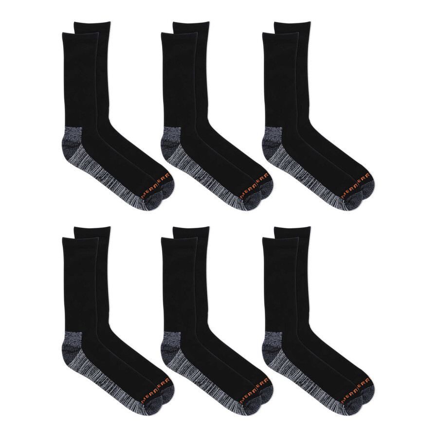work crew sock 6 pack - socks black