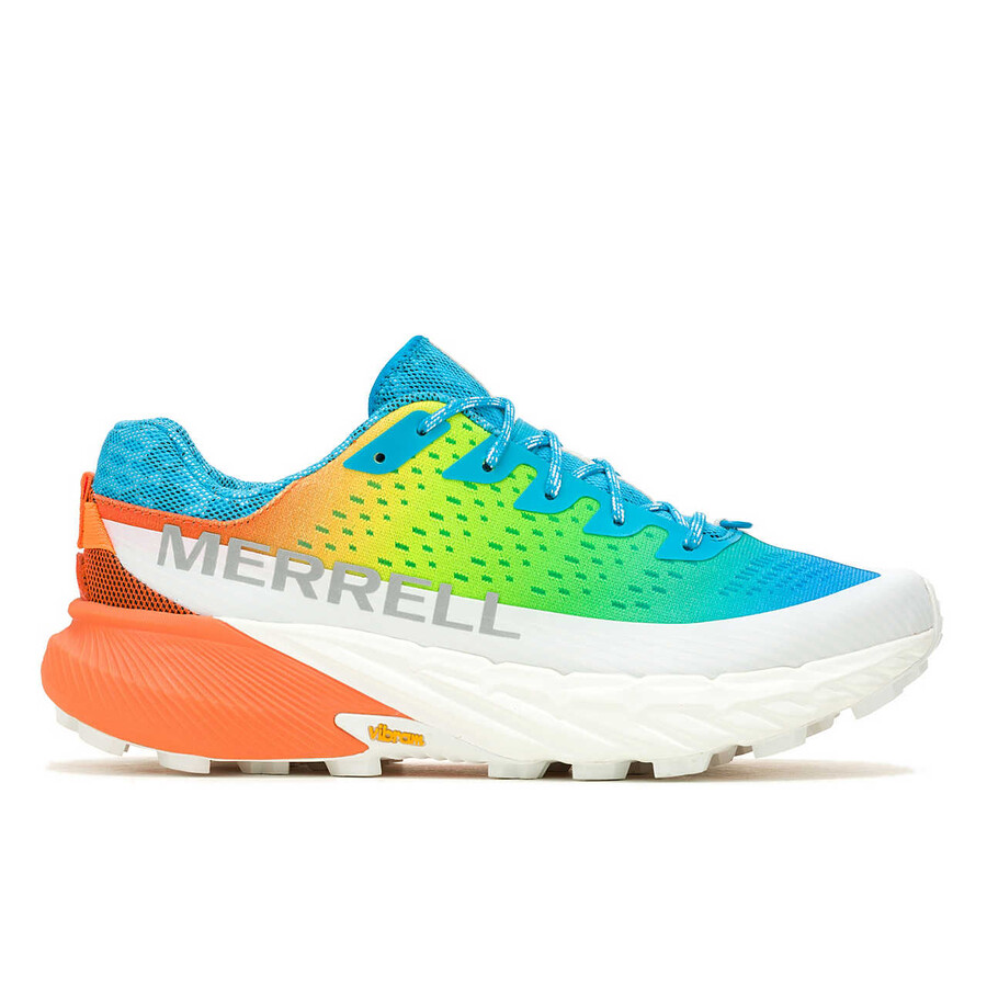 men agility peak 5 trail running shoes neon multi