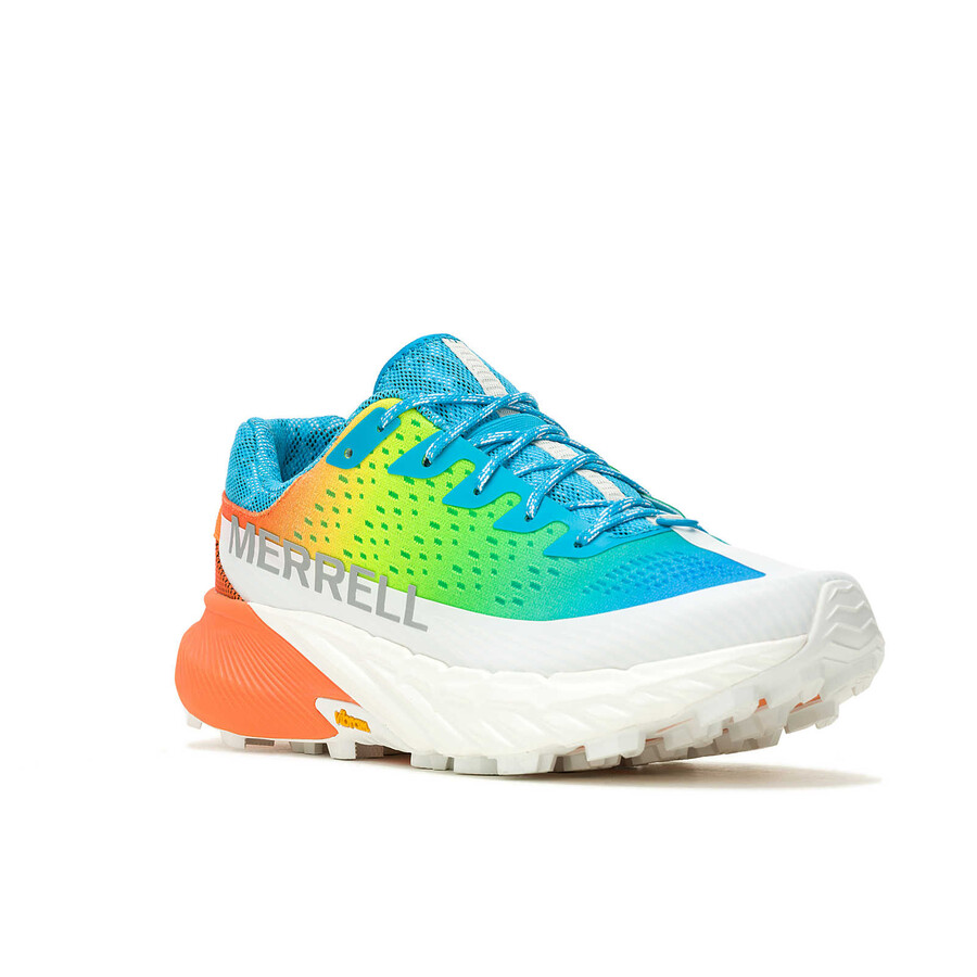 men agility peak 5 trail running shoes neon multi