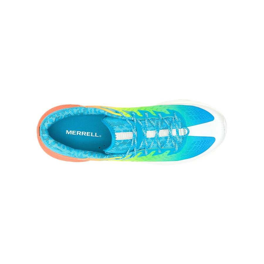 men agility peak 5 trail running shoes neon multi