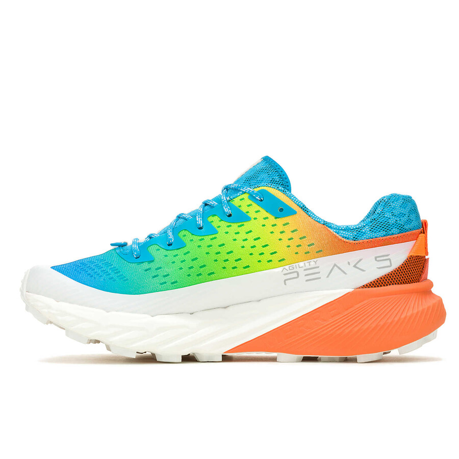 men agility peak 5 trail running shoes neon multi
