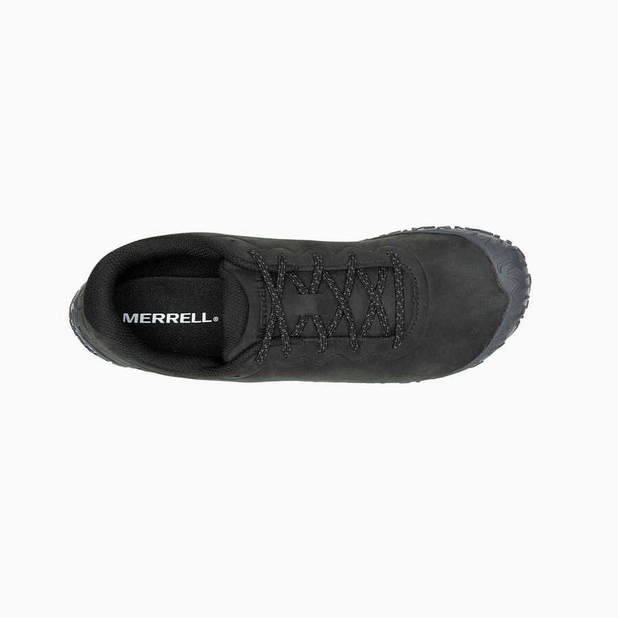 men vapor glove 6 leather barefoot shoes black