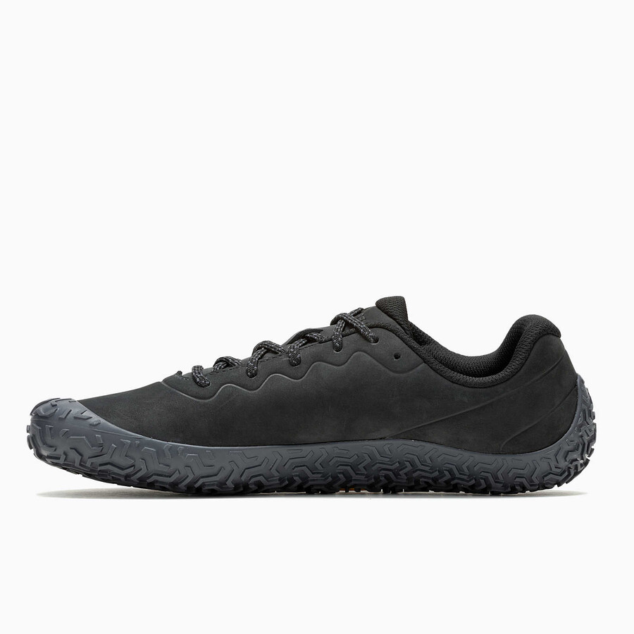 men vapor glove 6 leather barefoot shoes black