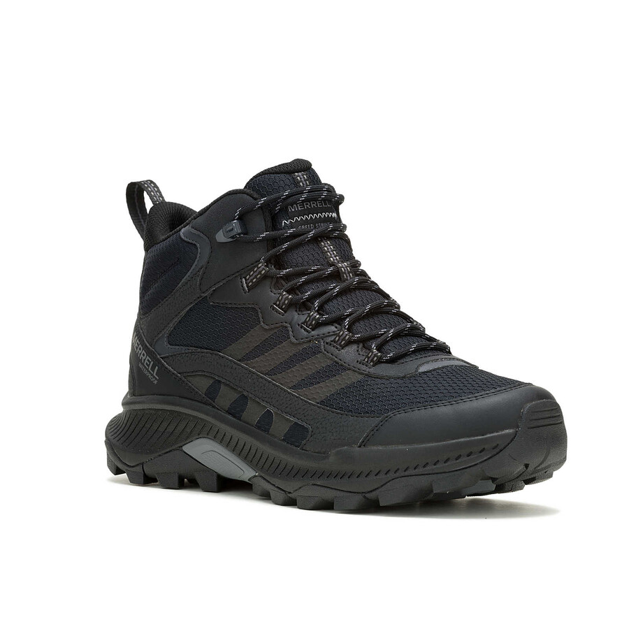 men speed strike 2 mid waterproof hiking boots black