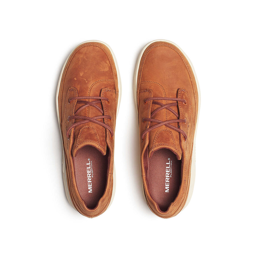 men silvo lace casual shoes cognac