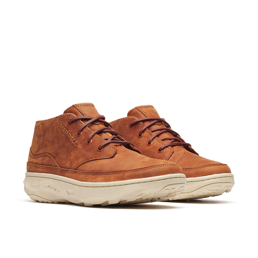 men silvo chukka casual boots cognac