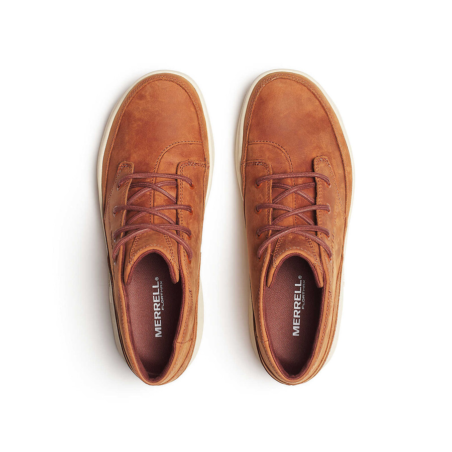 men silvo chukka casual boots cognac