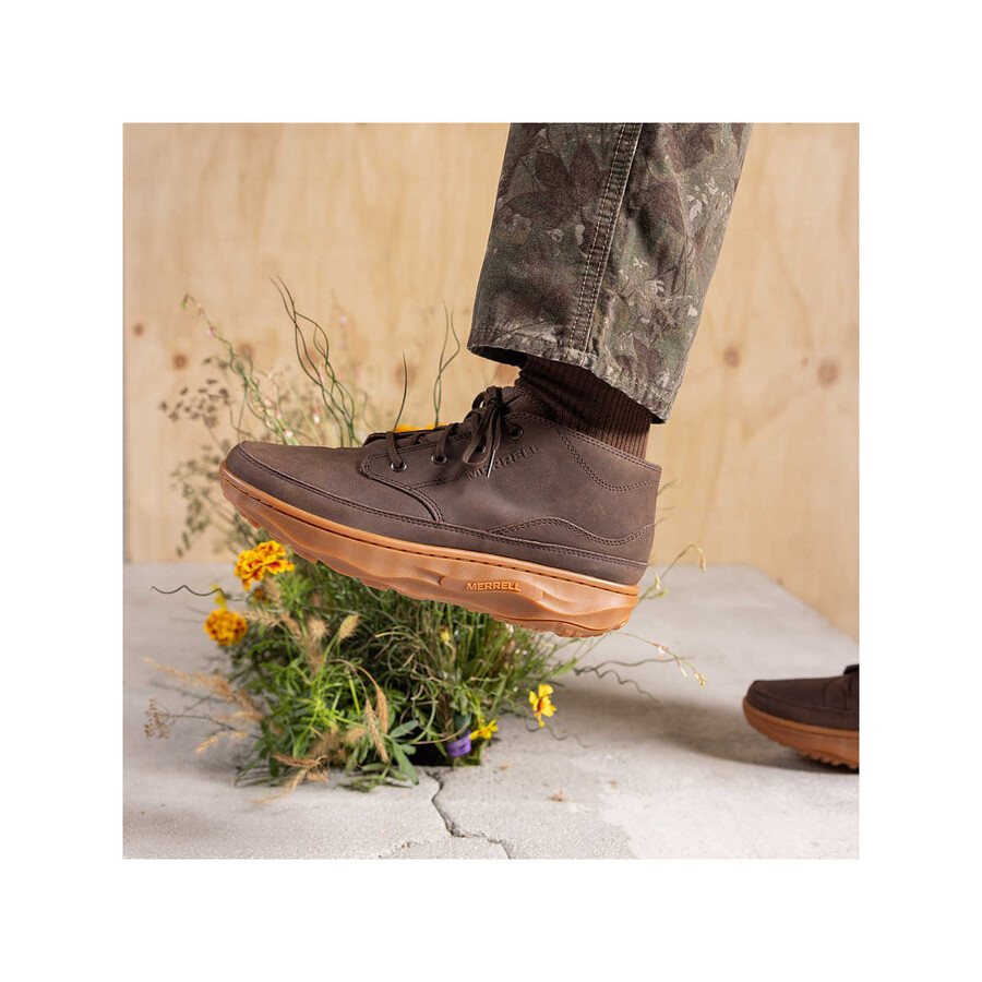 men silvo chukka casual boots cognac