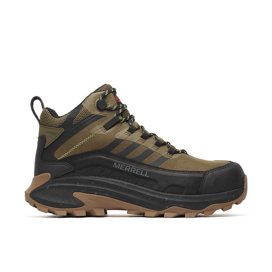 men moab speed 2 fx mid carbon fiber waterproof work shoes olive