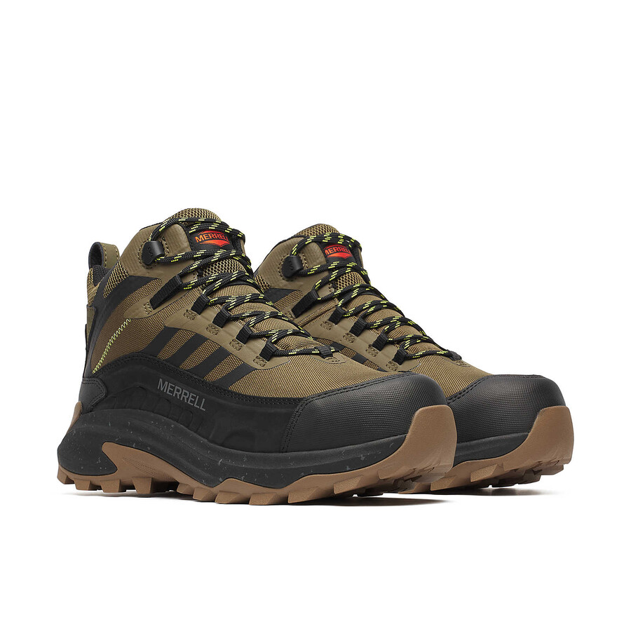 men moab speed 2 fx mid carbon fiber waterproof work shoes olive