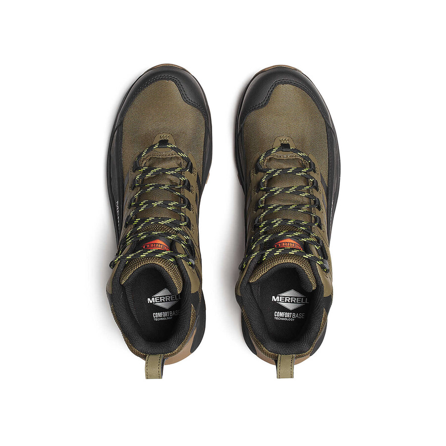 men moab speed 2 fx mid carbon fiber waterproof work shoes olive