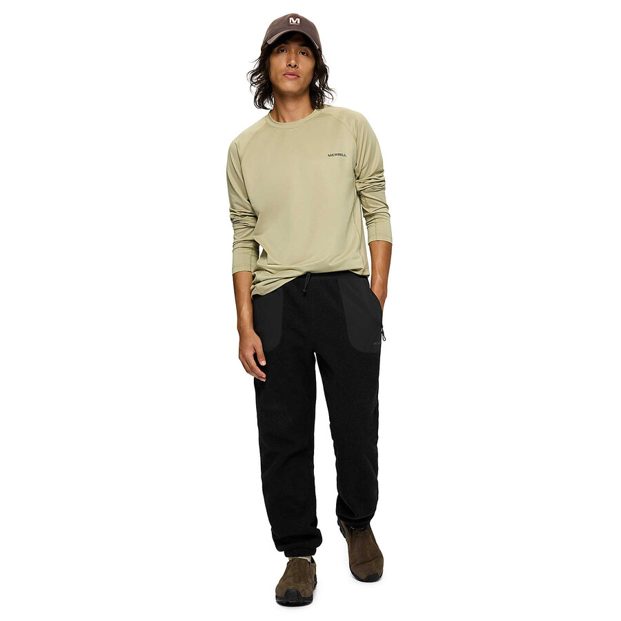 men - tech long sleeve tee - long sleeves talc