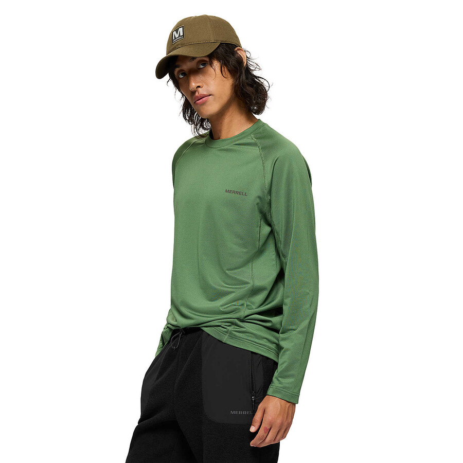 men - tech long sleeve tee - long sleeves garden
