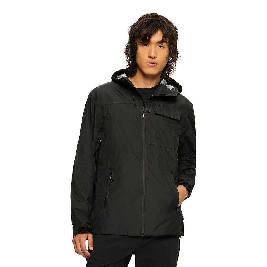 men - rain shell jacket black