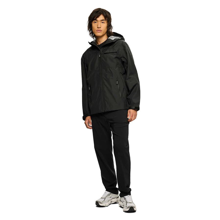 men - rain shell jacket black