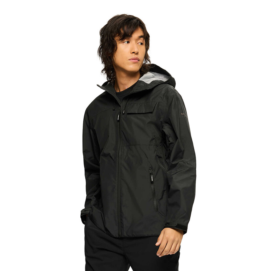 men - rain shell jacket black