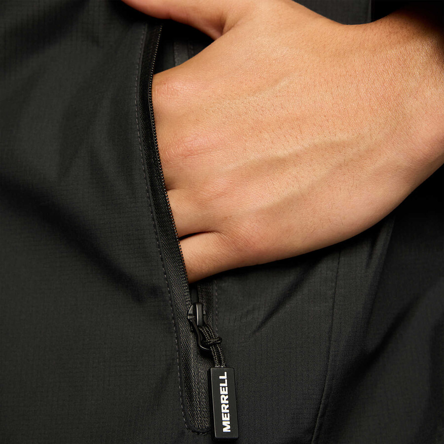 men - rain shell jacket black