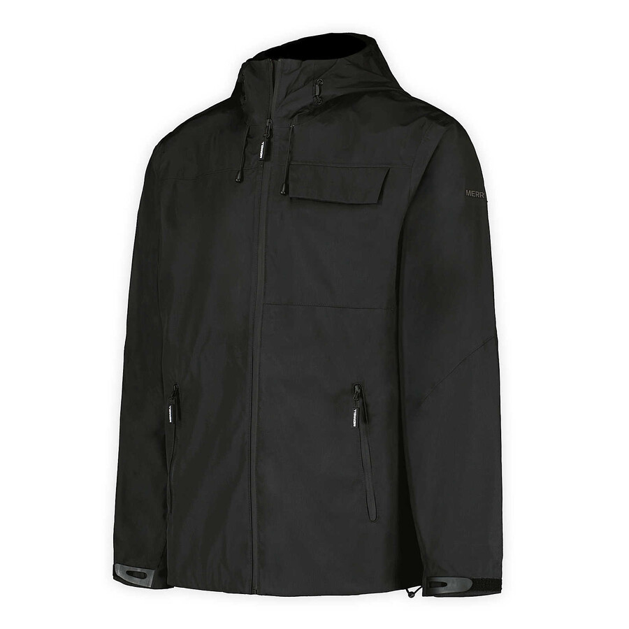 men - rain shell jacket black