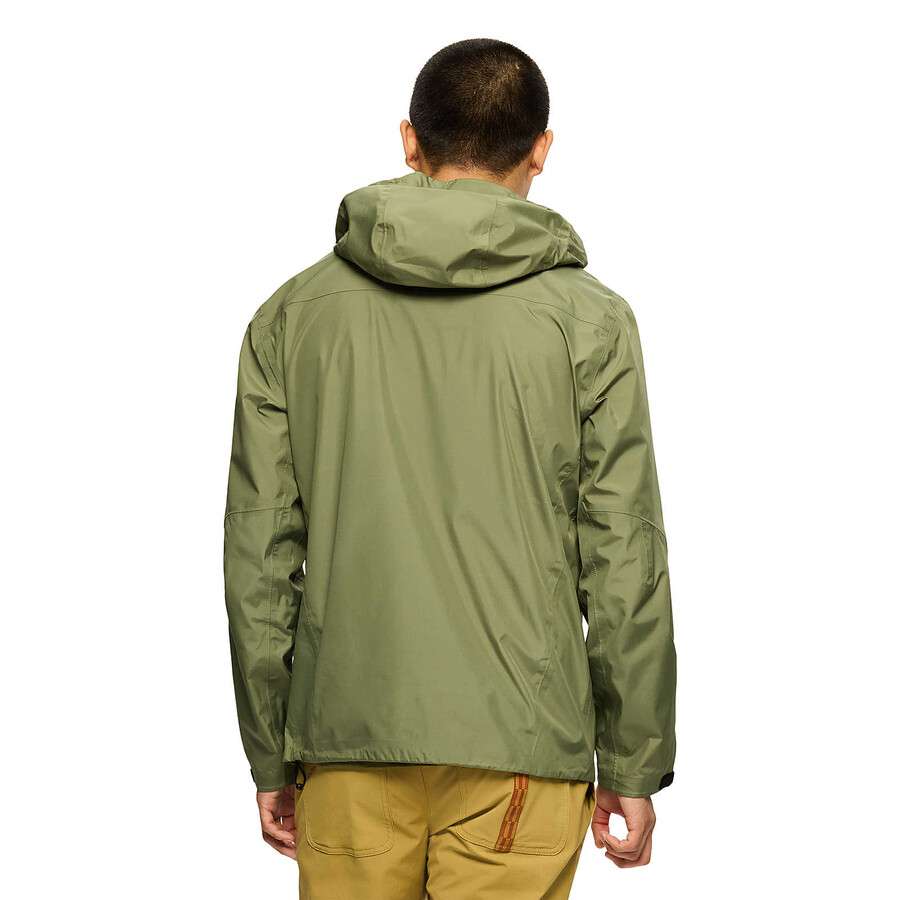 men - rain shell jacket iguana