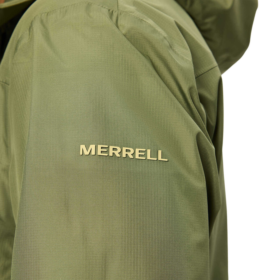 men - rain shell jacket iguana