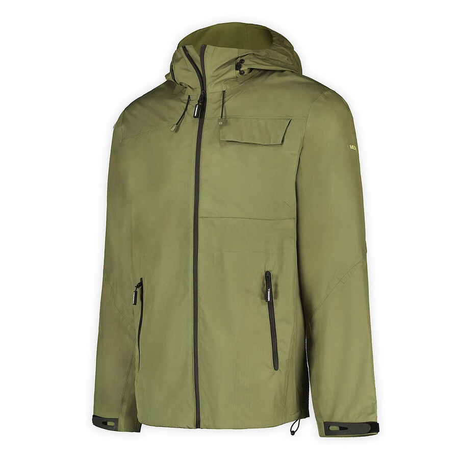 men - rain shell jacket iguana