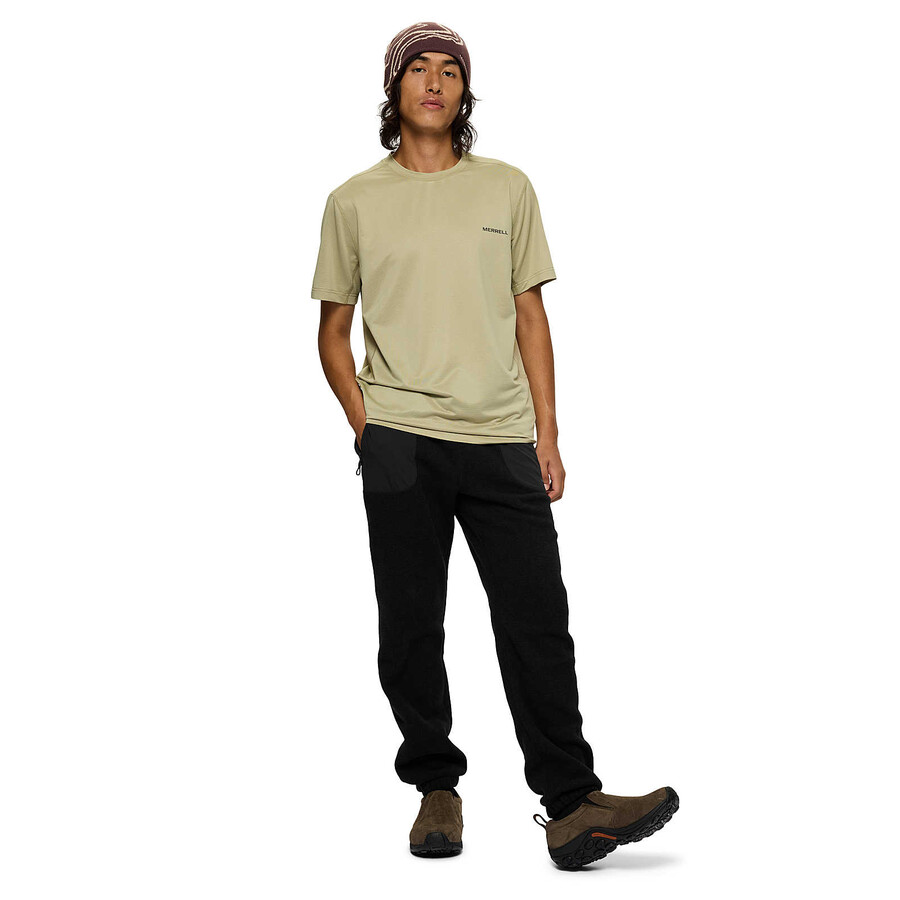 men - tech short sleeve tee - short sleeves talc