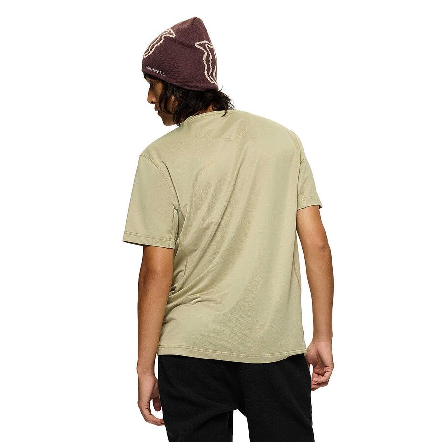 men - tech short sleeve tee - short sleeves talc