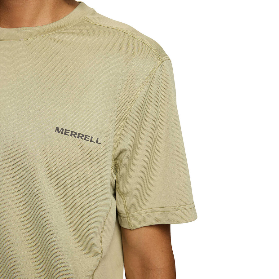 men - tech short sleeve tee - short sleeves talc