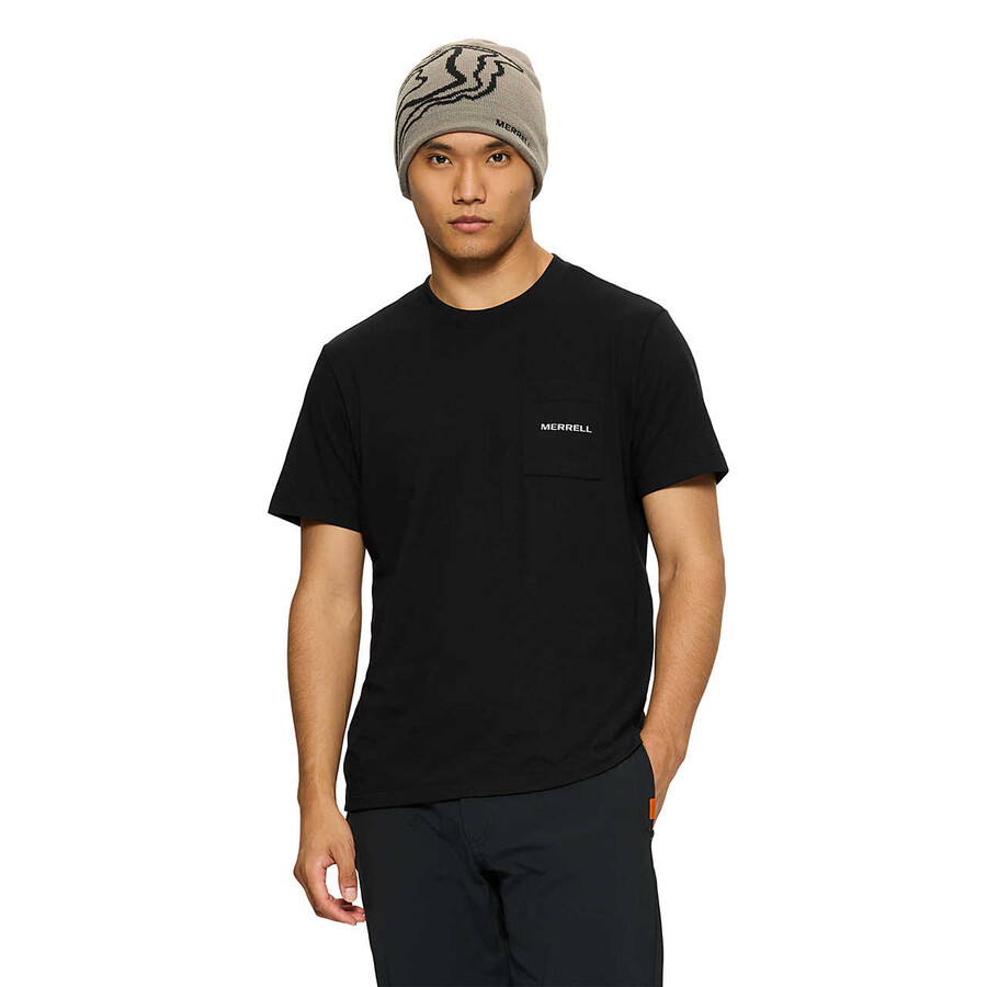 men - relaxed pocket short sleeve tee - short sleeves black