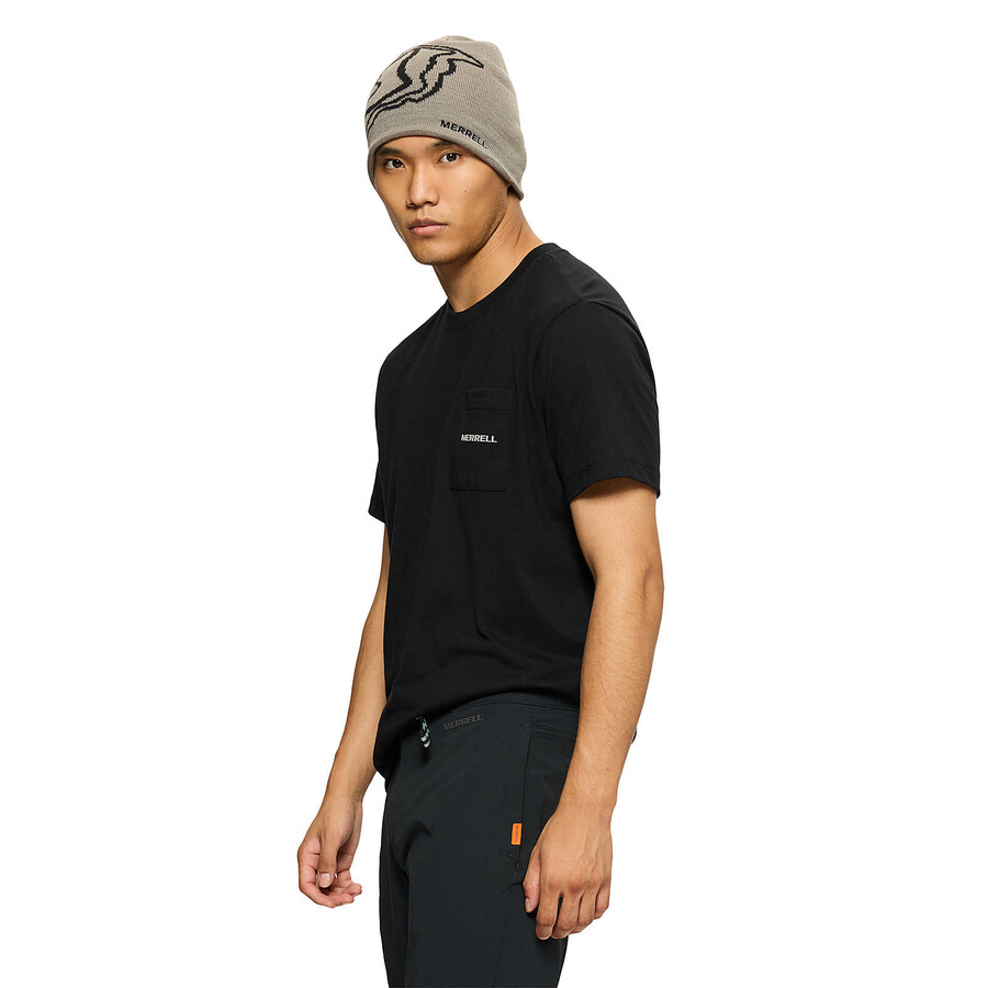 men - relaxed pocket short sleeve tee - short sleeves black