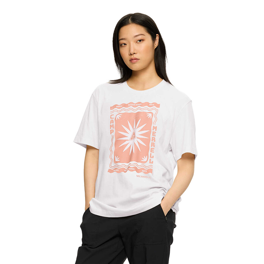 camp merrell graphic tee - short sleeves white