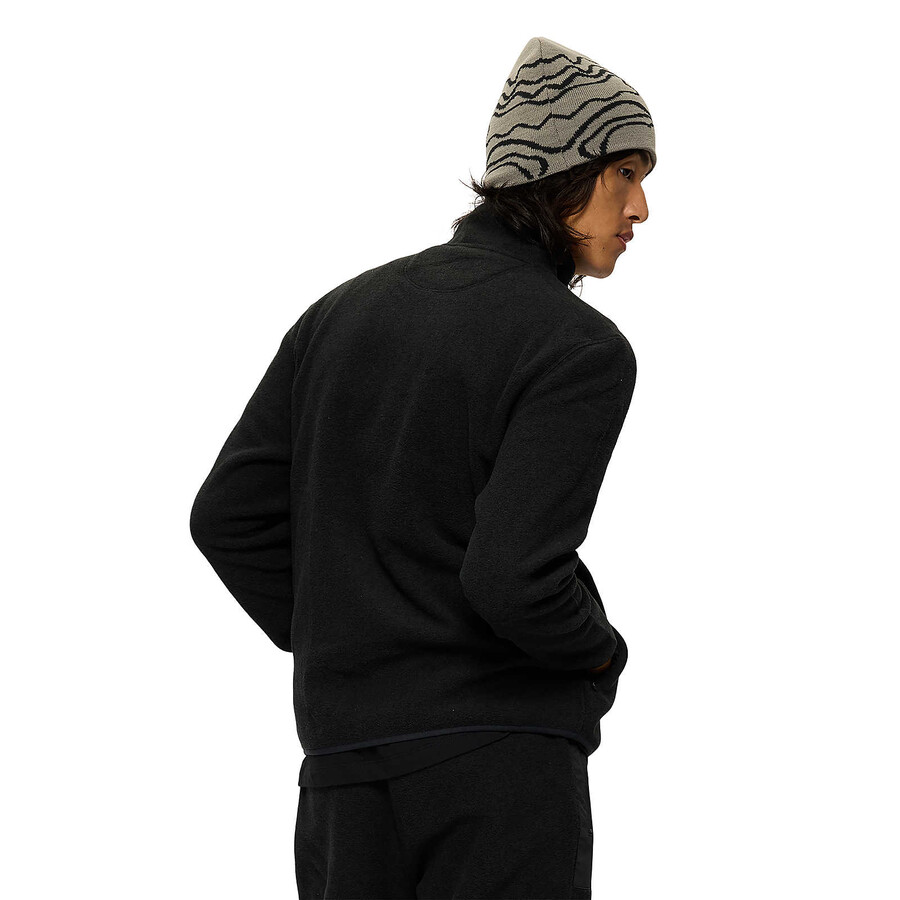 men - jungle fleece full zip - full zip black