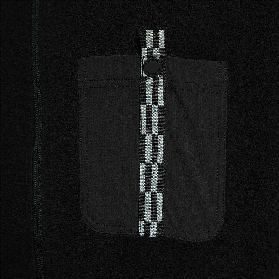 men - jungle fleece full zip - full zip black