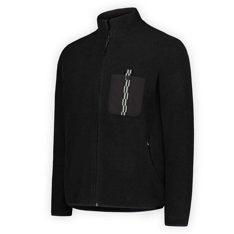 men - jungle fleece full zip - full zip black