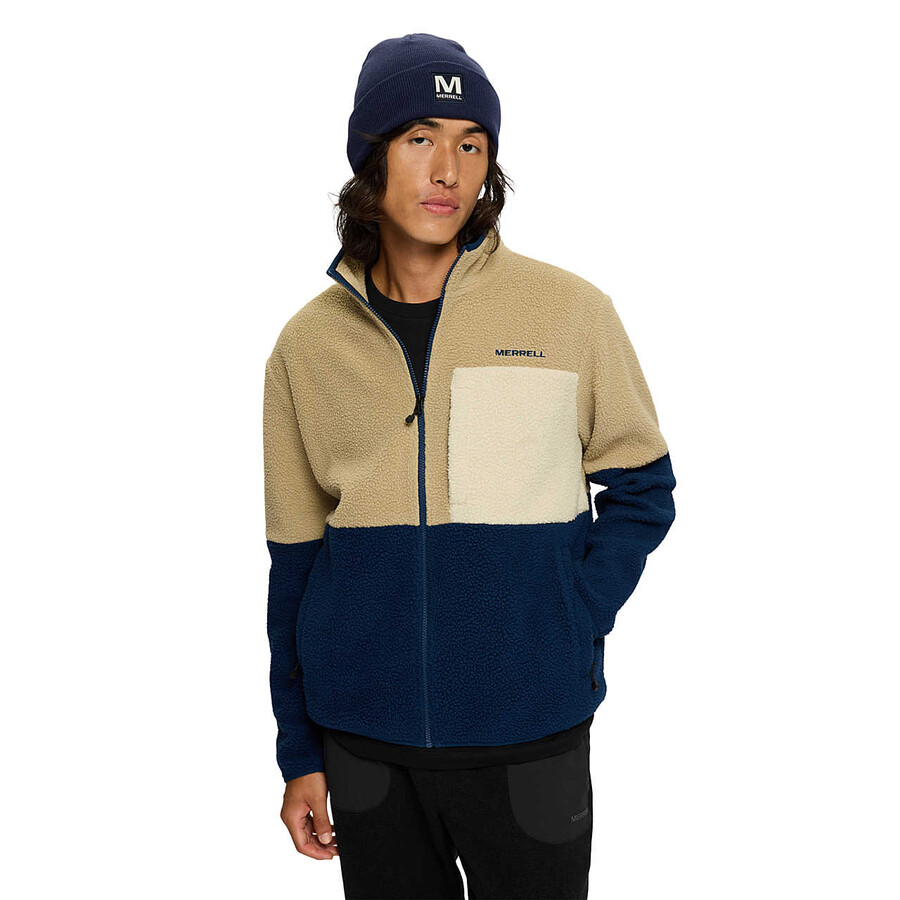 men - tengu sherpa jacket - jackets mountainnavy night