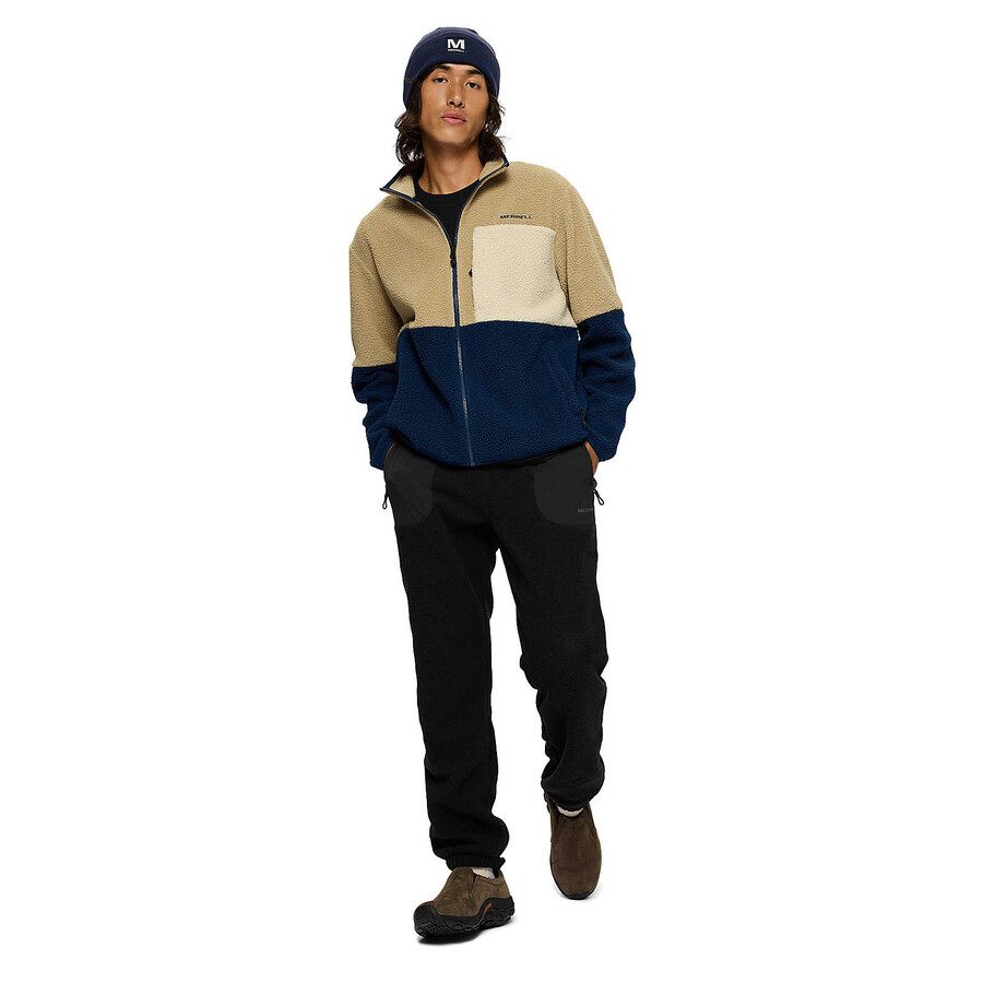 men - tengu sherpa jacket - jackets mountainnavy night