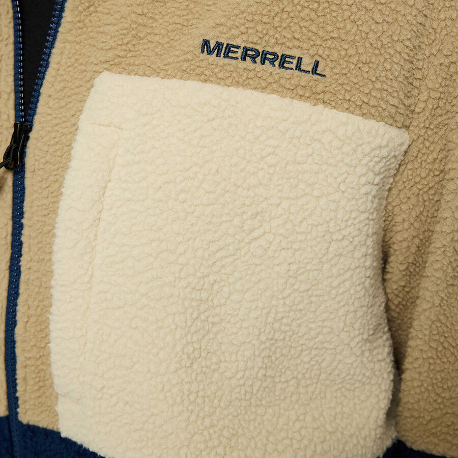 men - tengu sherpa jacket - jackets mountainnavy night