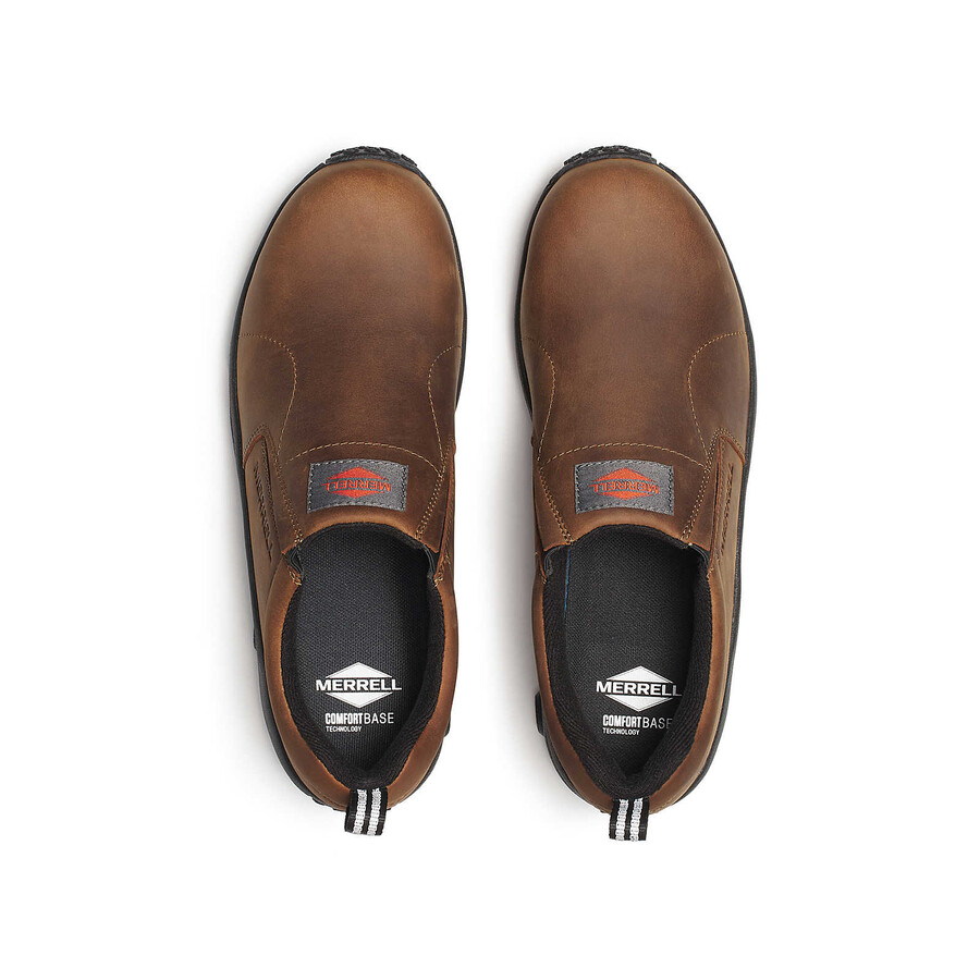 men - jungle moc leather hi-vis carbon fiber low - shoes brown