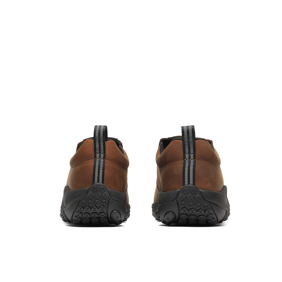 men - jungle moc leather hi-vis carbon fiber low wide width - slip ons brown