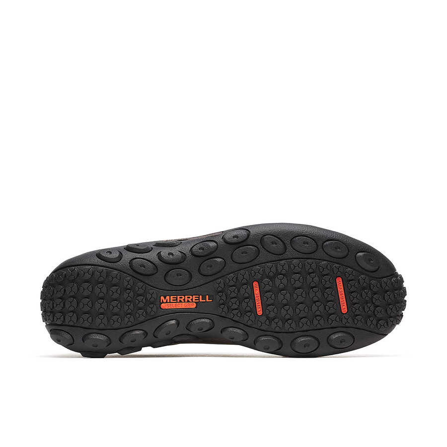 men - jungle moc leather hi-vis carbon fiber low wide width - slip ons brown