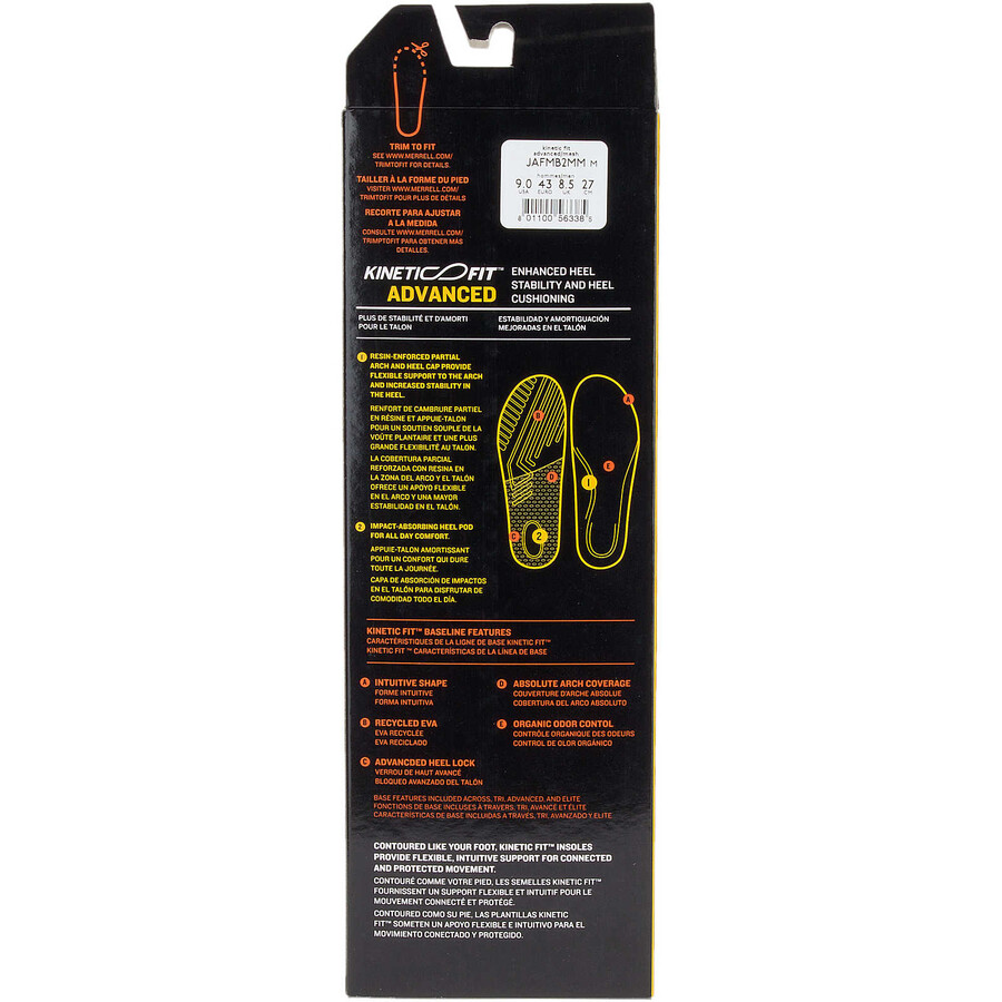 mens kinetic fit footbed wide insoles us footwear mesh
