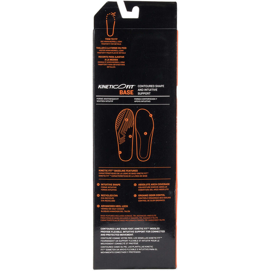 men kinetic fit base footbed insoles mesh