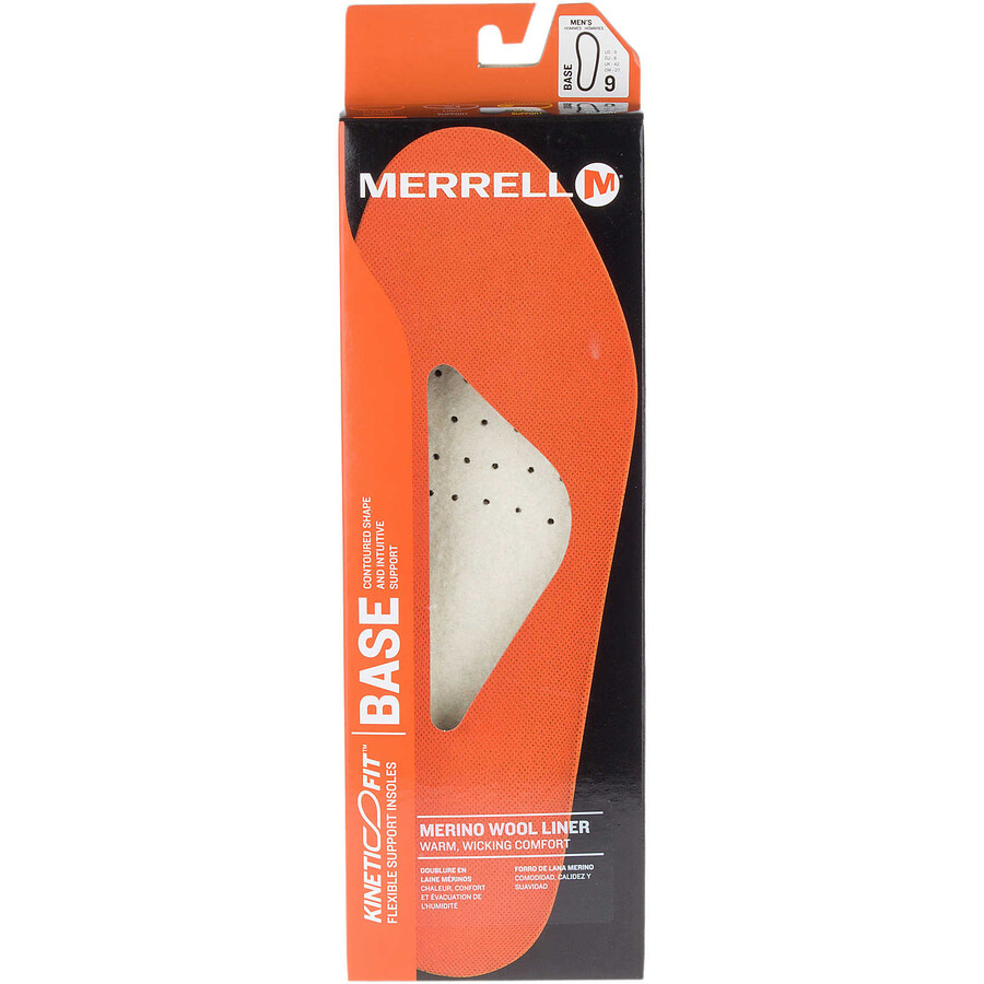 men - kinetic fit base wide width - insoles wool
